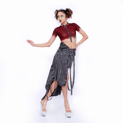 Strappy skirt