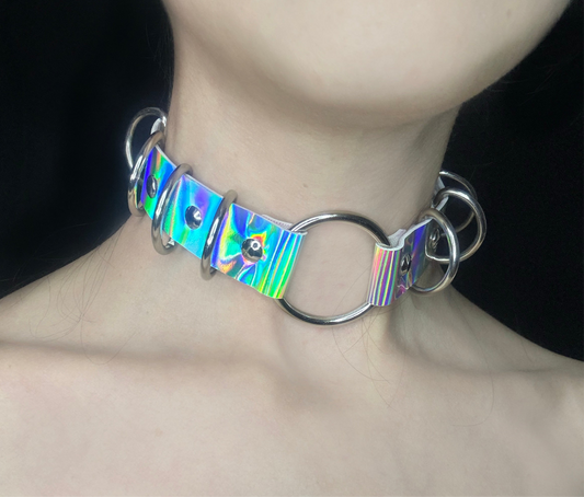 Holo choker de aros