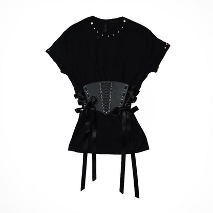 Vestido t-shirt corsetero