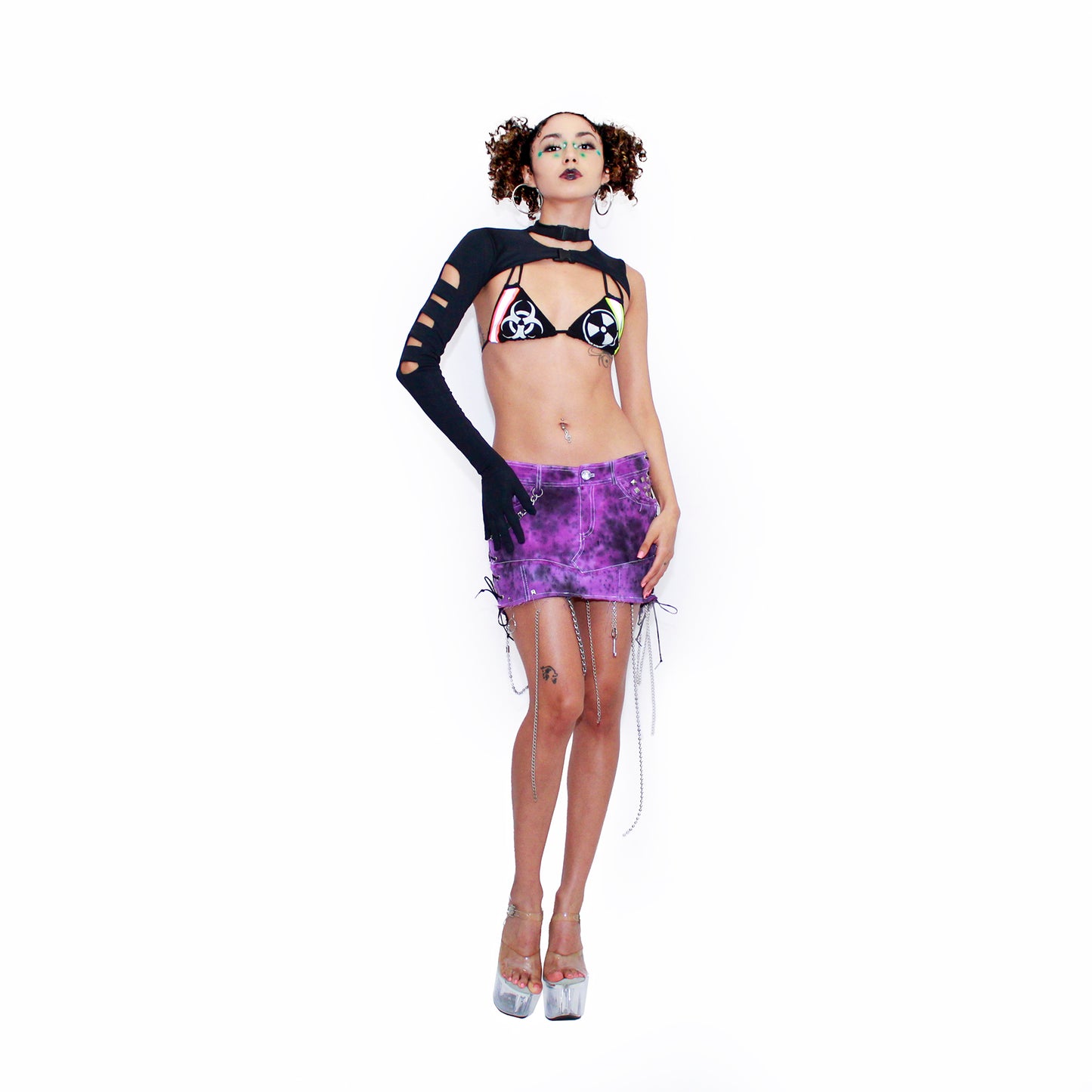 Falda tie-dye purple 💜🖤