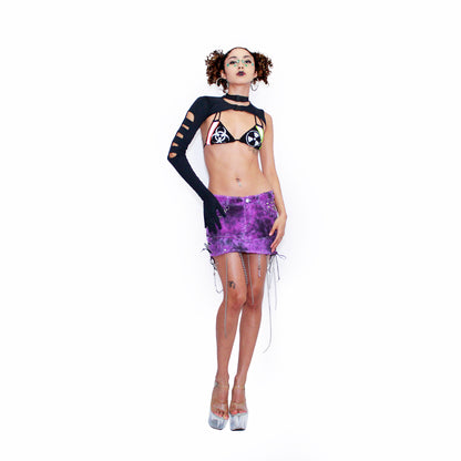 Falda tie-dye purple 💜🖤