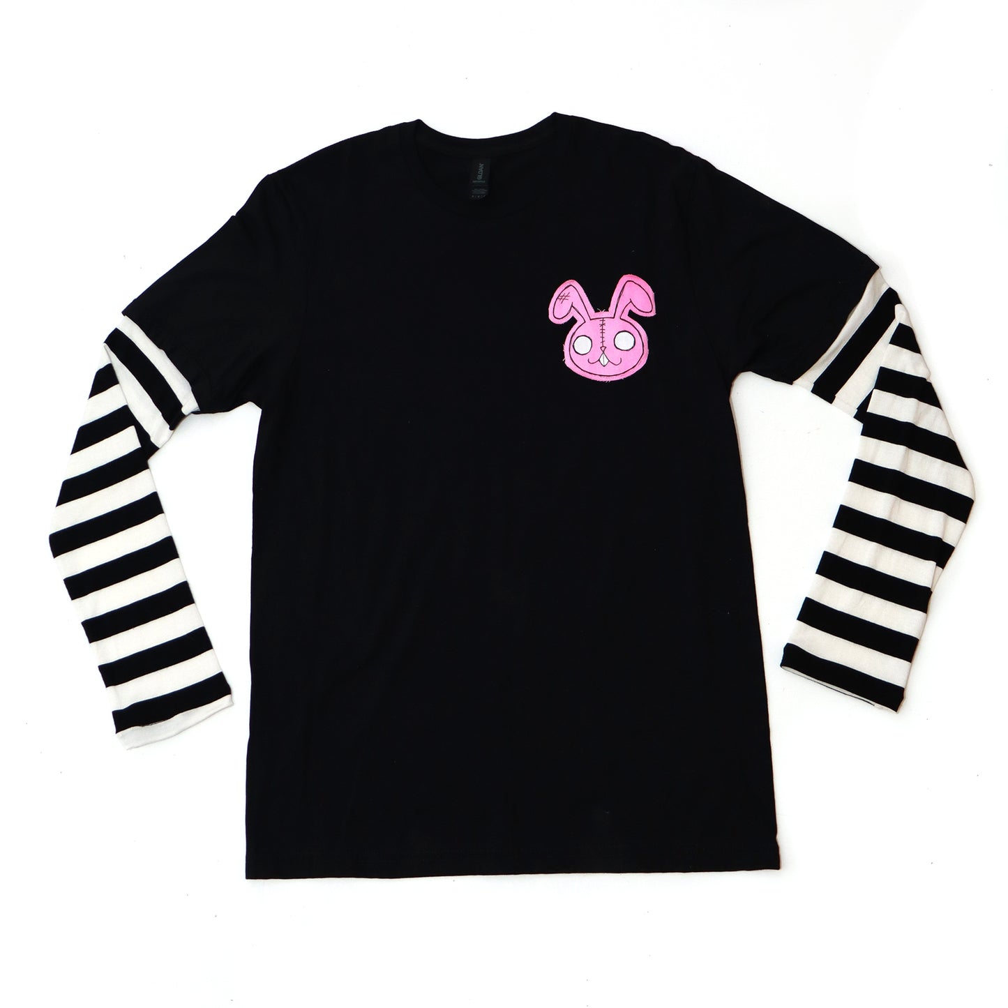 Pink bunny emo sleeve shirt